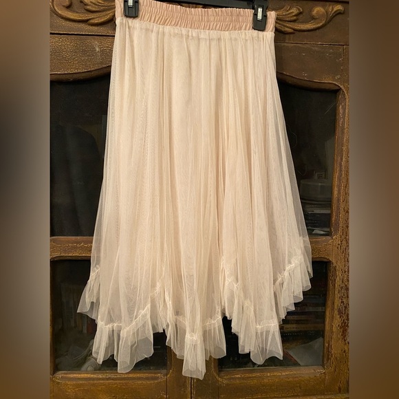 Collection B Cream and White tulle ballerina Skirt - Picture 2 of 5